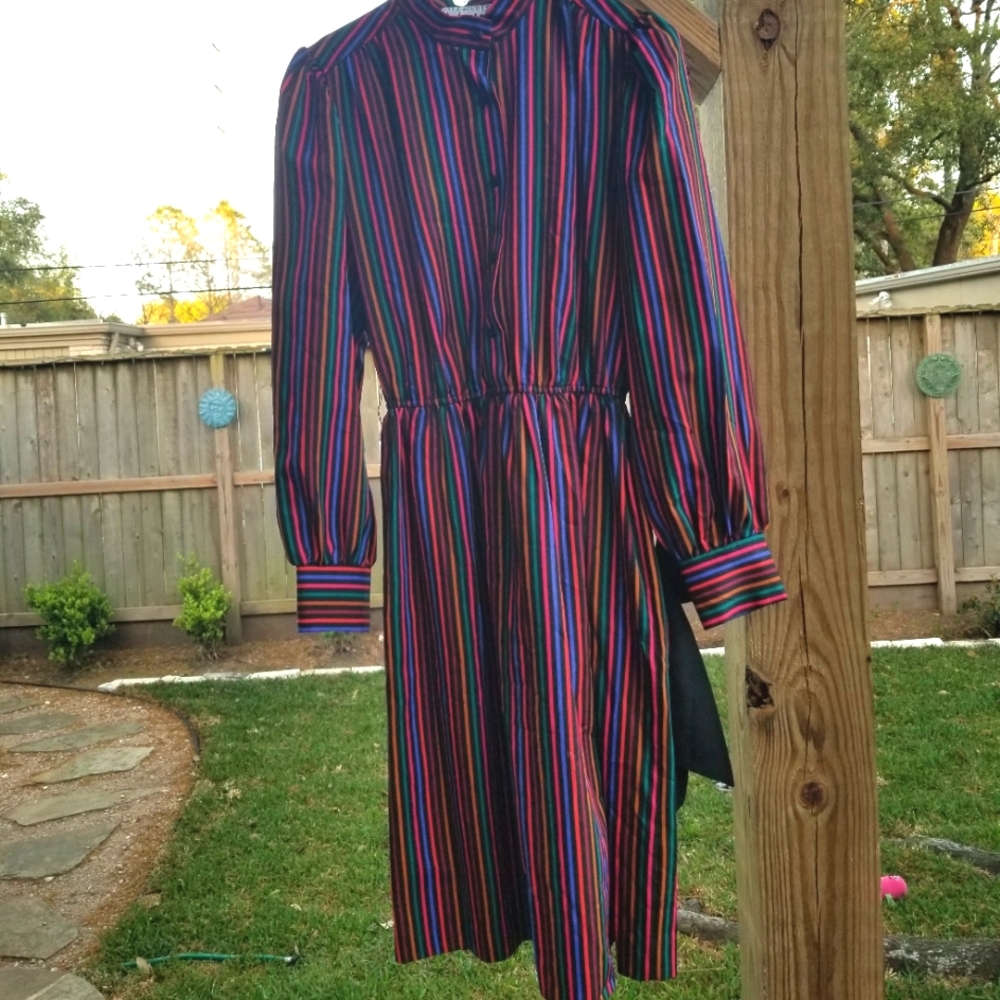 🌈Vintage polyester shirt dress 14 by City Shirts🌈